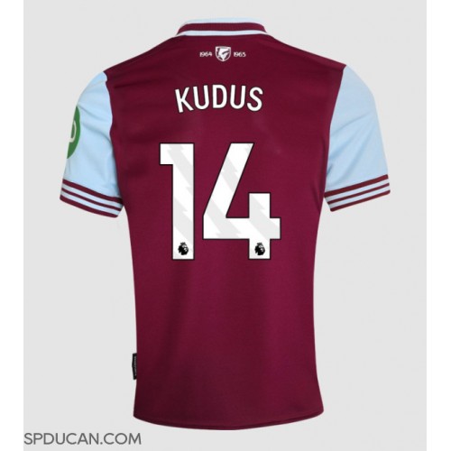 Muški Nogometni Dres West Ham United Mohammed Kudus #14 Domaci 2024-25 Kratak Rukav